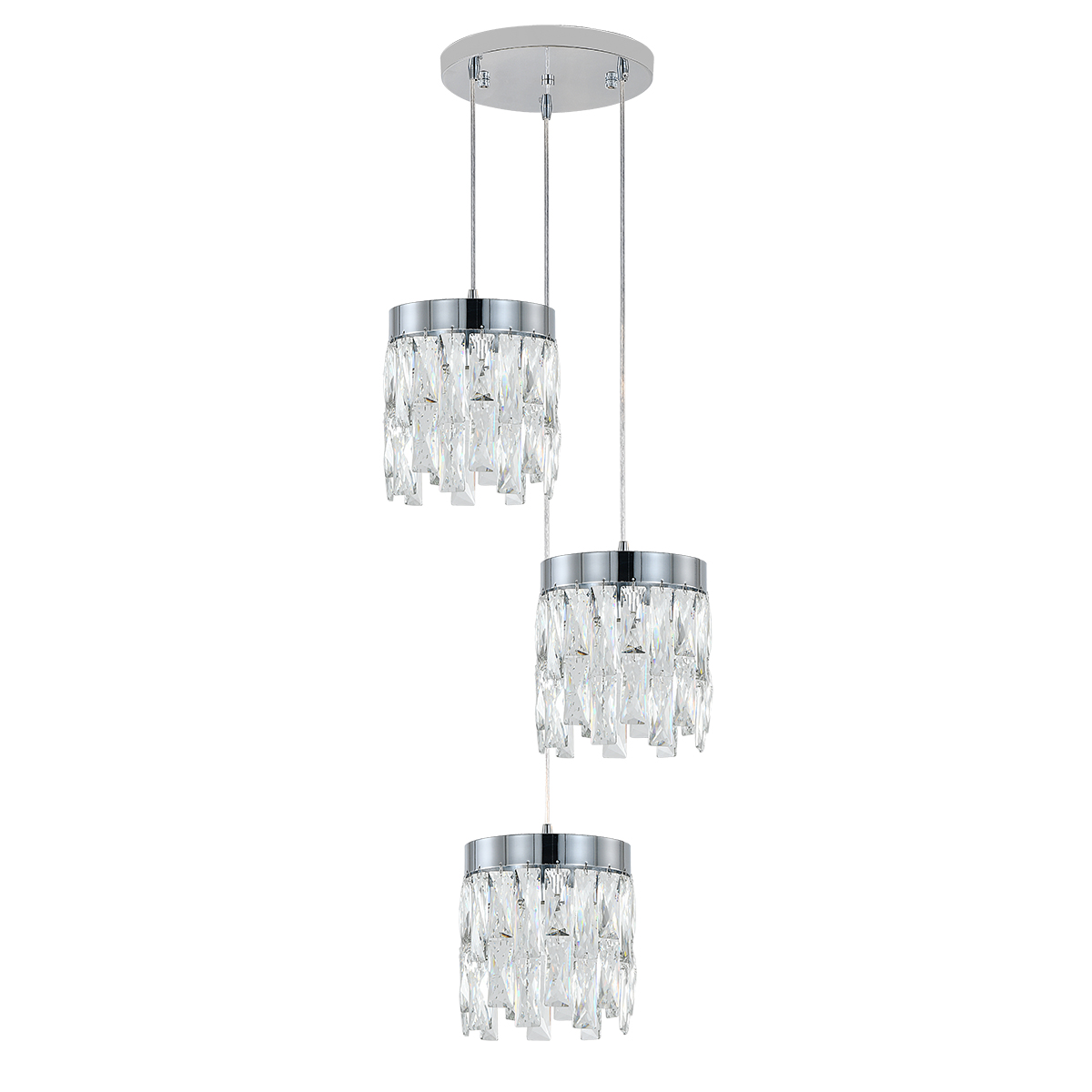 подвесной светильник indigo anna 12029/3p chrome v000497