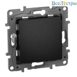 Переключатель одноклавишный промежуточный Legrand Etika 10A 250V антрацит 672609
