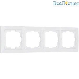 Рамка на 4 поста Werkel Snabb basic белый W0042001 4690389161414
