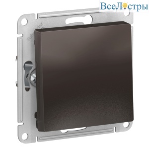 Выключатель 1-клавишный мокко Schneider Electric Atlas Design ATN000611