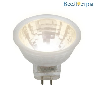 Лампа светодиодная (UL-00001702) Uniel GU4 3W 3000K прозрачная LED-MR11-3W/WW/GU4/220V GLZ21TR