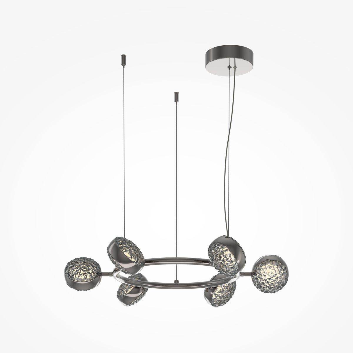 подвесная светодиодная люстра maytoni mind mod299pl-l60bc3k