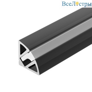 Алюминиевый профиль Arlight SL-KANT-H11-2000 ANOD BLACK 044086