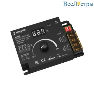 Диммер Arlight SMART-PWM-101-83-DIM-SUF Black (12-48V, 1x20A, Rotary, 2.4G) 028174(1)