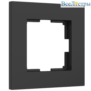 Рамка на 1 пост Werkel Slab черный матовый W0012908 4690389193293 a062799