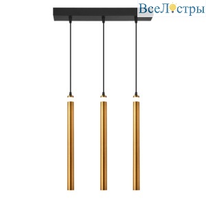 Подвесной светодиодный светильник Eurosvet Maestro 50133/3 LED бронза