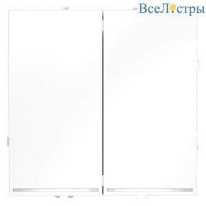 Проходной переключатель двухклавишный с подсветкой Voltum S70 VLS020402