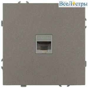 Розетка Эра Galaxy 15-3107-07 информационная RJ45 IP20 титан Б0070747