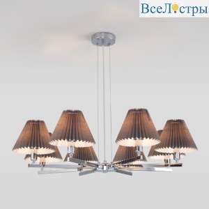 Подвесная люстра Eurosvet Peony 60136/8 хром/графит