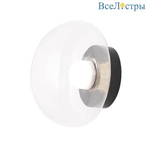 Настенный светодиодный светильник Crystal Lux Bosque AP1 Black/Transparent