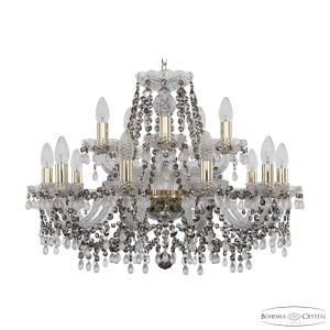 Подвесная люстра Bohemia Ivele Crystal 1410/10+5/240 G V0300 R731