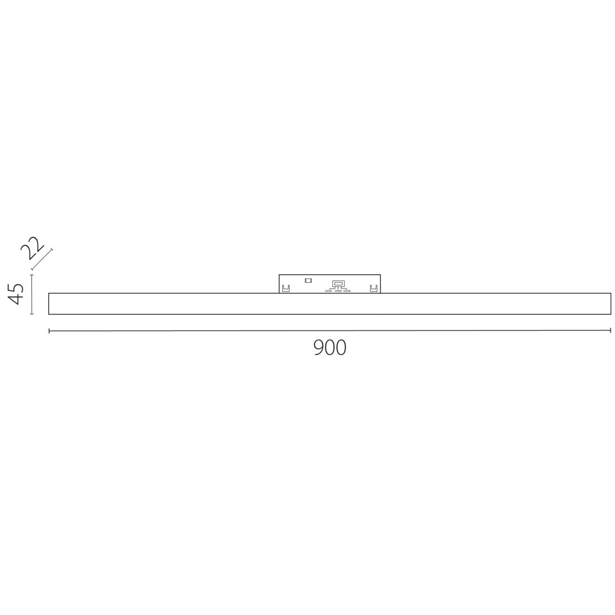трековый однофазный светильник заливающего света lightstar uno cct 269907cct