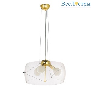 Подвесная люстра Lumina Deco Globo LDP 6018-500 PR+F.GD