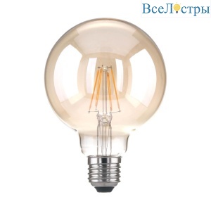 Лампа светодиодная филаментная Elektrostandard E27 6W 3300K прозрачная a048264