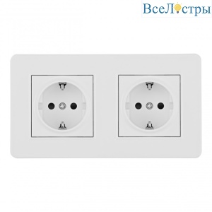 Розетка Arte Milano SET16-2-40-1x2 white