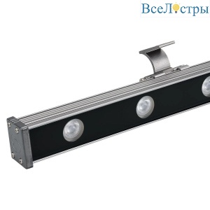 Линейный светодиодный прожектор Arlight AR-LINE-1000-12W Warm3000 (GR, 15x60 deg, 230V) 041728