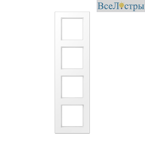 Рамка четырехместная Jung A5584BFWWM