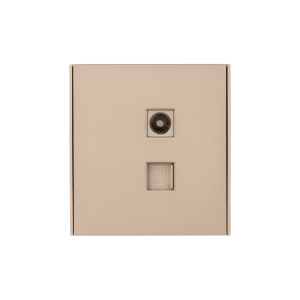 Розетка STRONG компьютерная RJ45 кат6 + TV с/у шелк KRANZ KR-78-0722-8