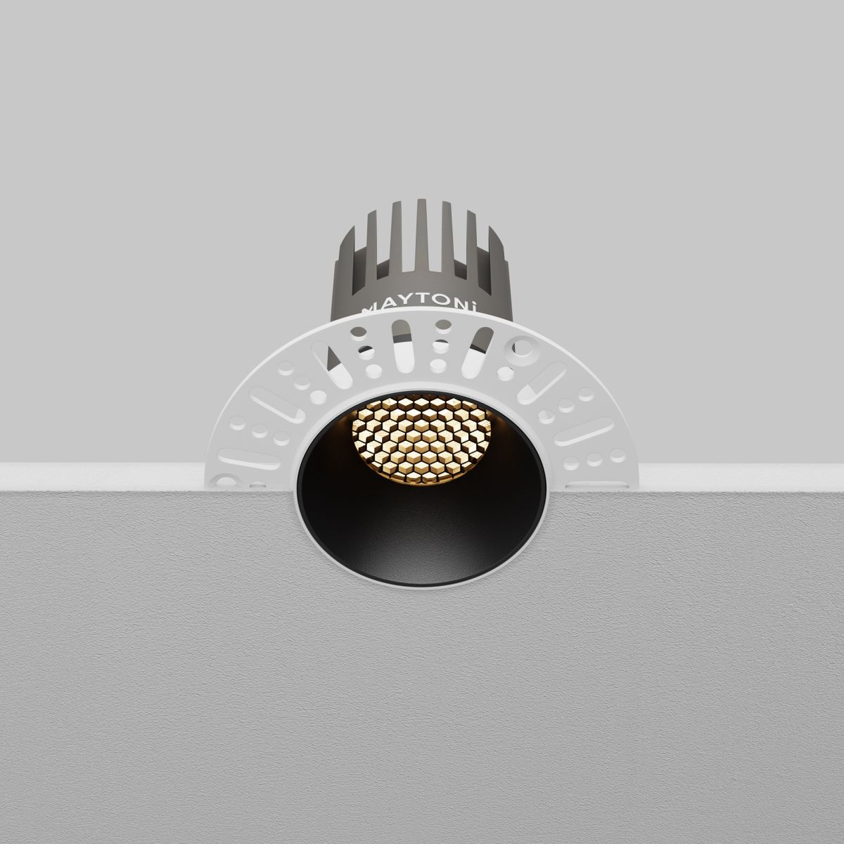 встраиваемый светильник maytoni technical dip dl119-10w-3k-trs-b