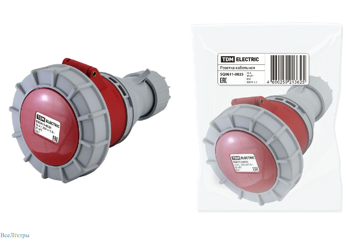 розетка кабельная tdm electric sq0611-0025