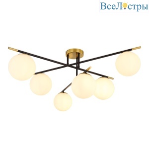 Потолочная люстра Arte Lamp Alcor A2224PL-6BK