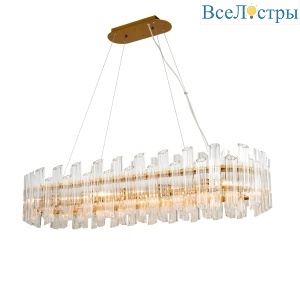 Подвесная люстра Delight Vittoria KG0769P-12L clear/ brass