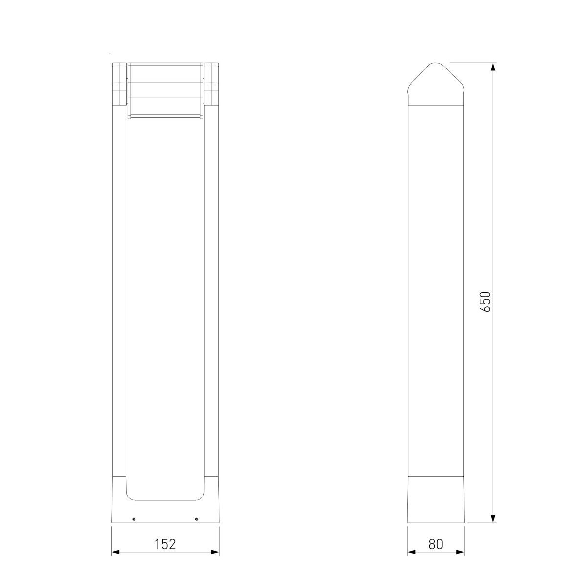 ландшафтный светильник elektrostandard dors 35163/f черный 4690389219313 a072078