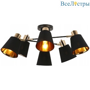Потолочная люстра Illumico IL6116-6COU-79 BK GD Abelie