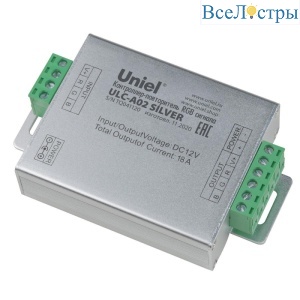 Контроллер-повторитель RGB сигнала Uniel ULC-A02 Silver UL-00008010