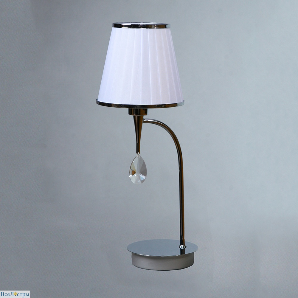 настольная лампа brizzi alora chrome ma01625t/001 chrome