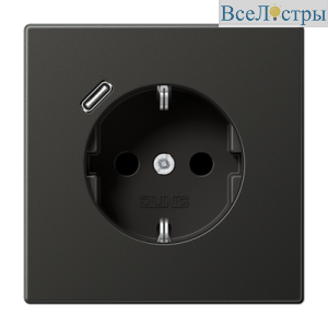 Розетка 2K+З USB Typ C Jung AL1520-18CAN