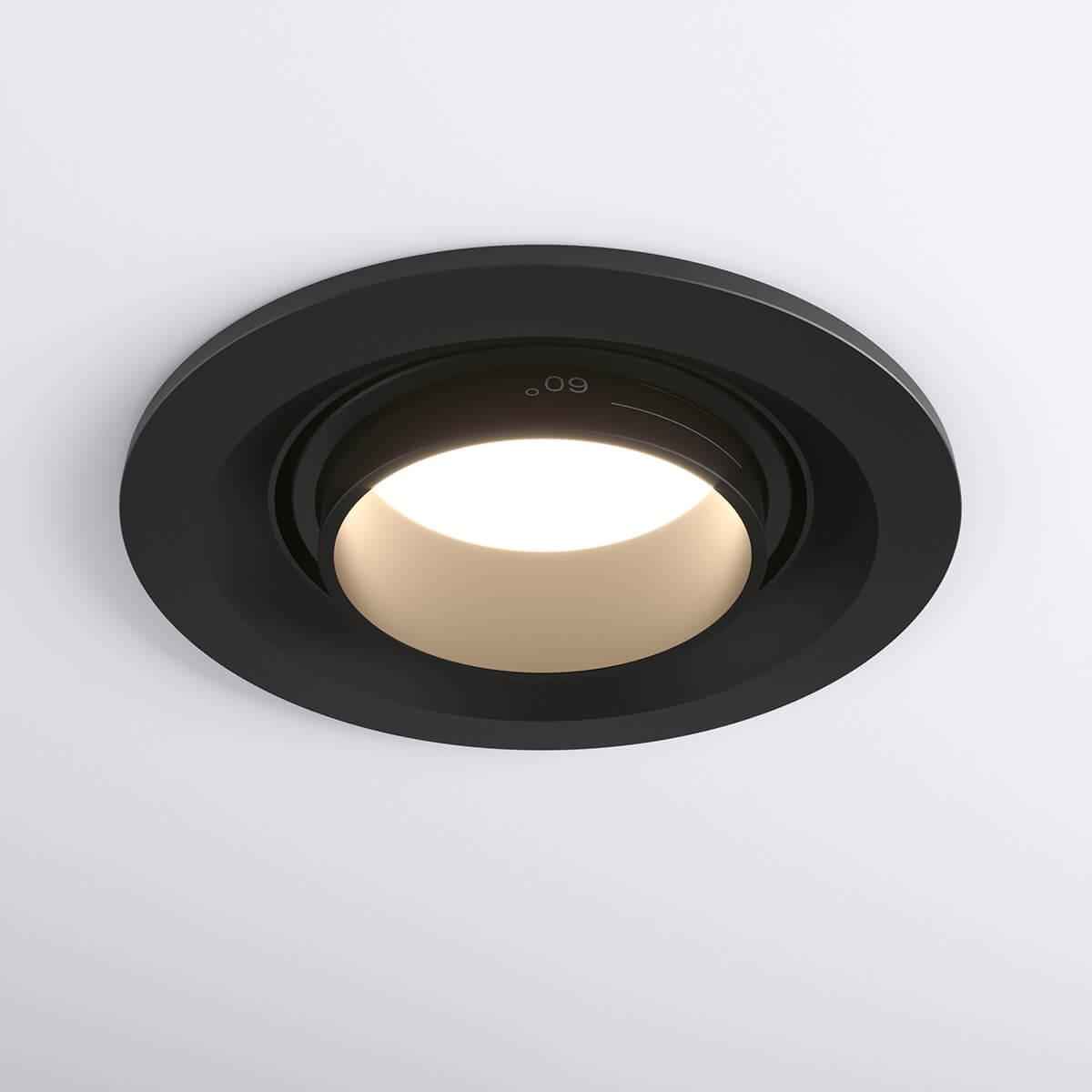встраиваемый светодиодный светильник elektrostandard 9920 led 15w 4200k черный 4690389162879