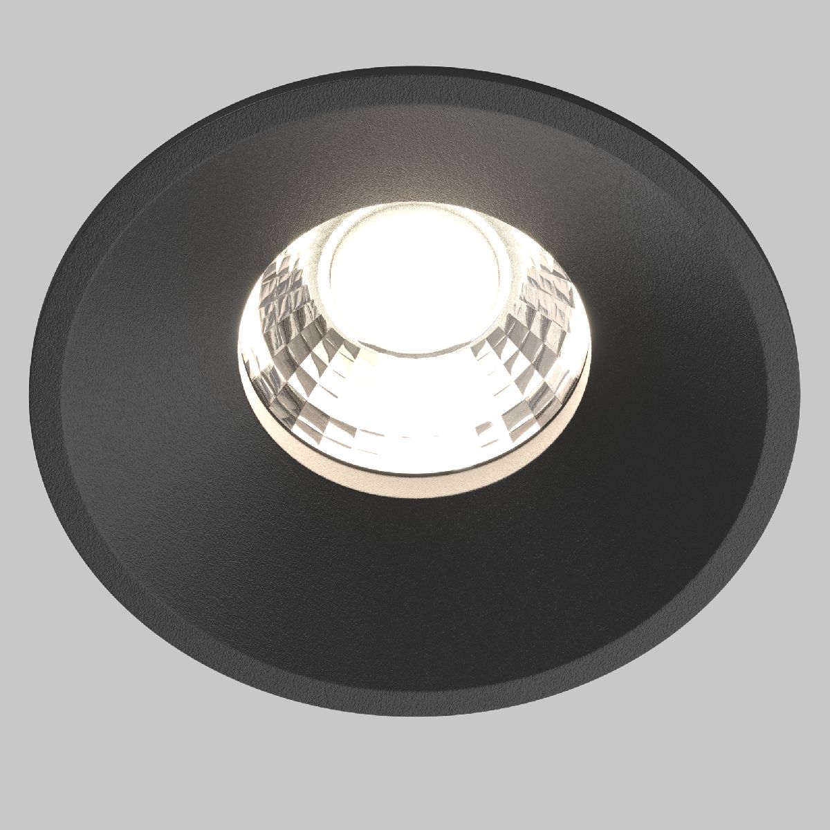 встраиваемый светильник maytoni round dl058-12w-dtw-b