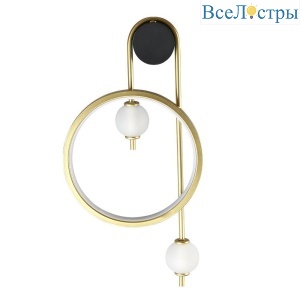 Бра Crystal lux RODRIGO AP20W LED BLACK/GOLD
