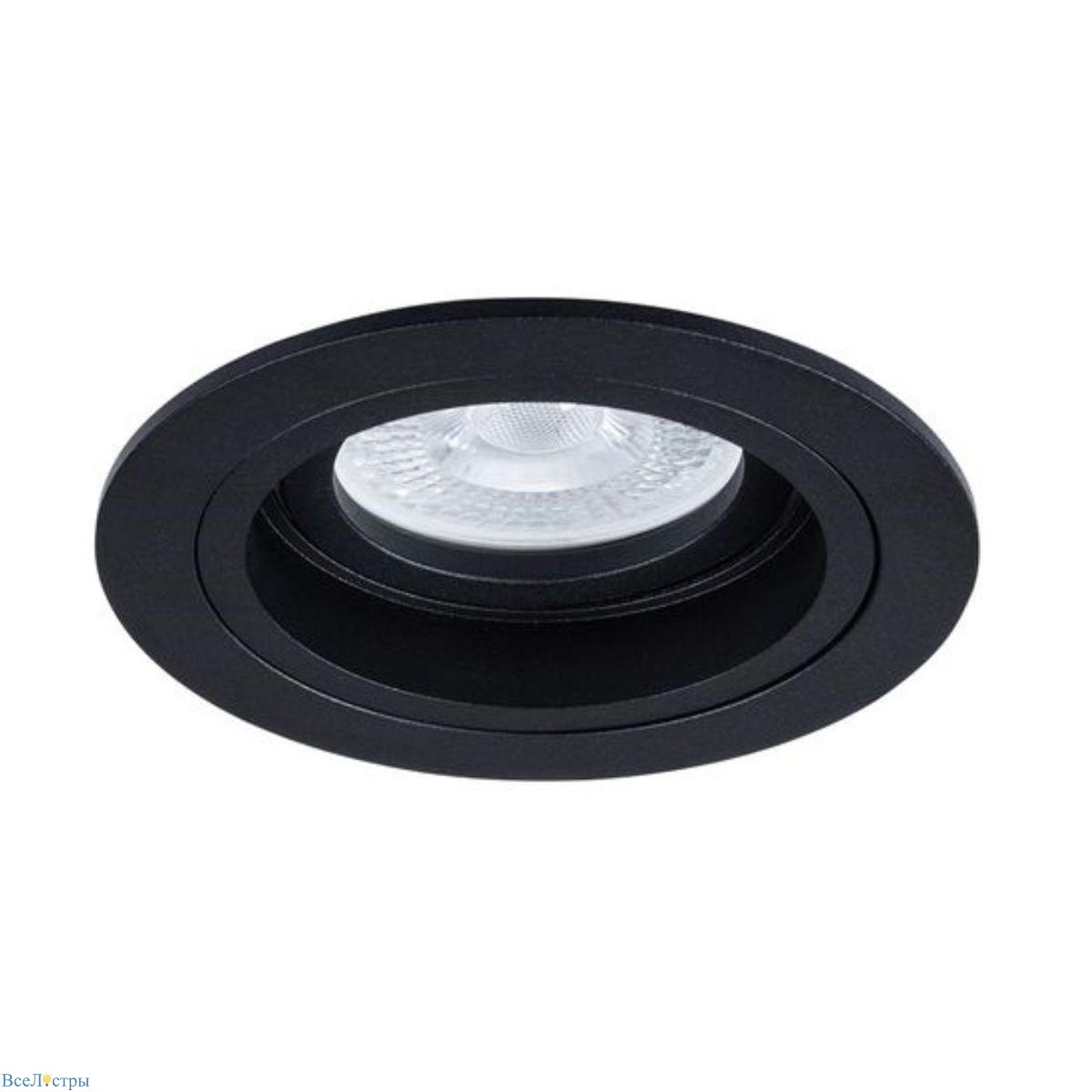 встраиваемый светильник arte lamp tarf a2177pl-1bk