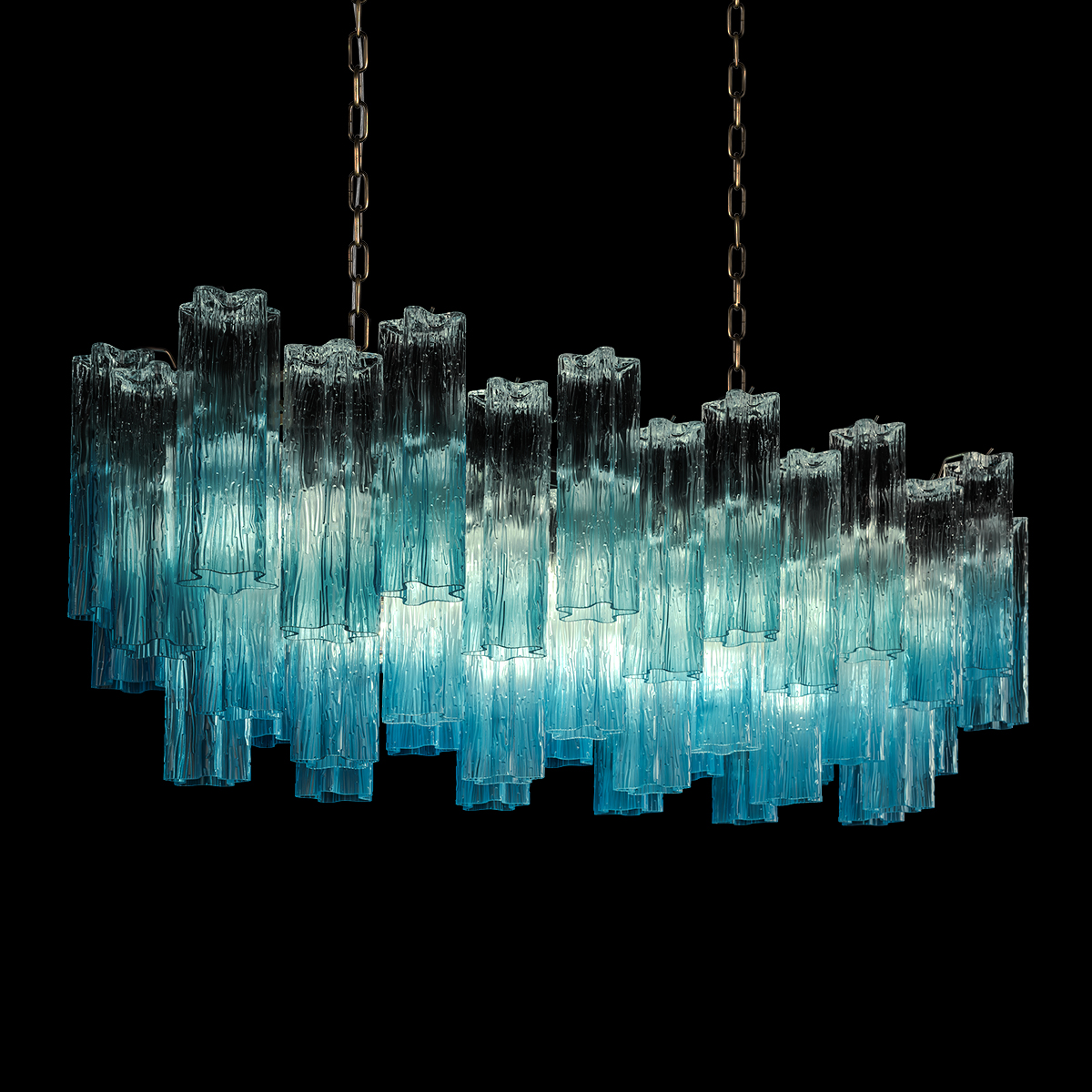 подвесная люстра loft it murano 10580/1000r clear blue