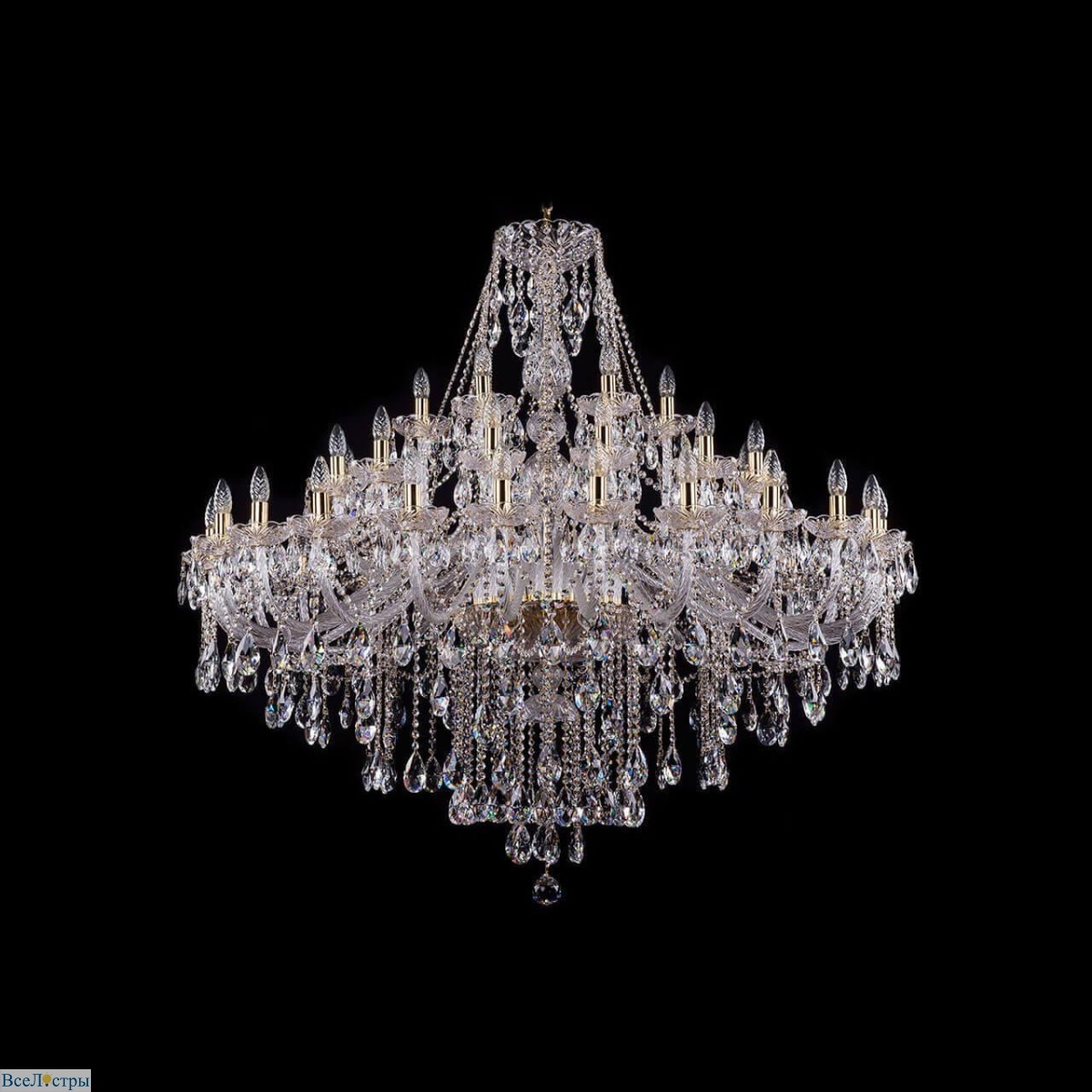 подвесная люстра bohemia ivele 1415/24+12+6/530 g