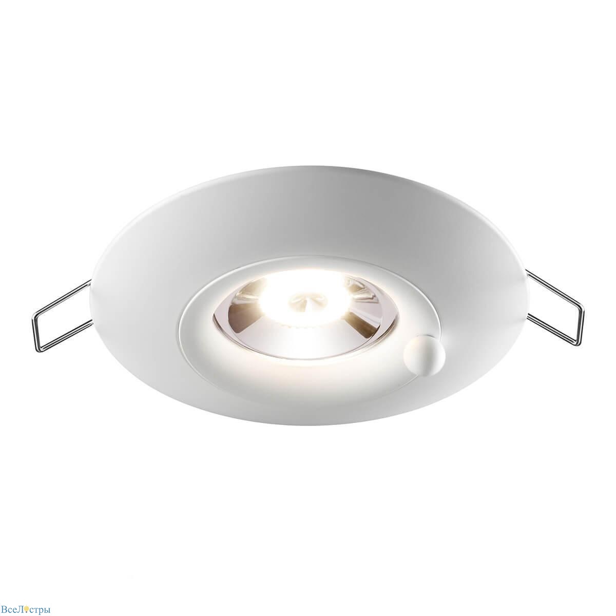 встраиваемый светильник novotech spot water 370789