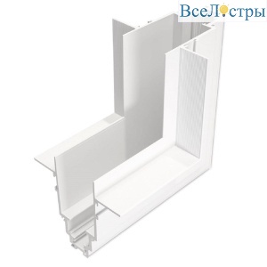 Угловой коннектор 90° для встраиваемого однофазного шинопровода Maytoni Technical Gravity TRA010ICL-22W