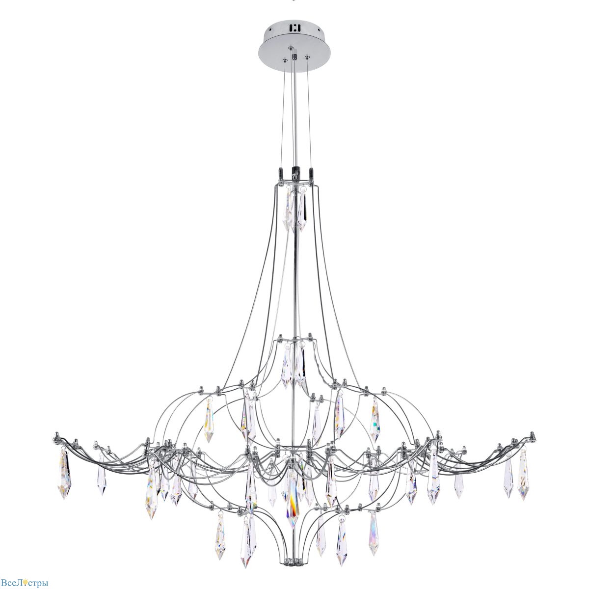 подвесная люстра loft it mira 10588/800 silver asfour
