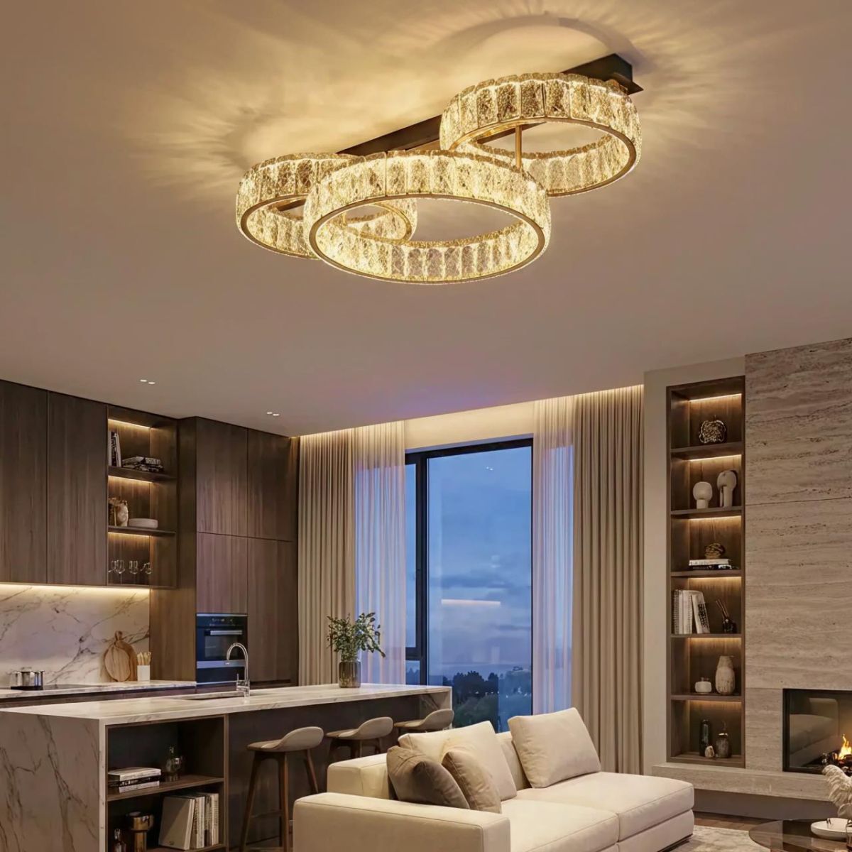 потолочная люстра citilux palant cl325162
