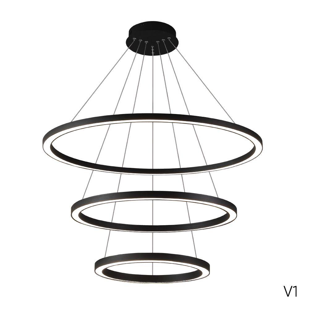 подвесной светодиодный светильник crystal lux fortuna sp158w led black