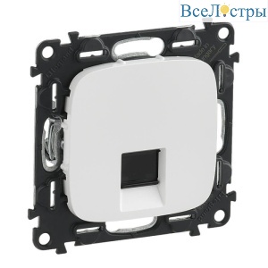 Информационная розетка RJ45 Legrand Valena Allure белая 753740