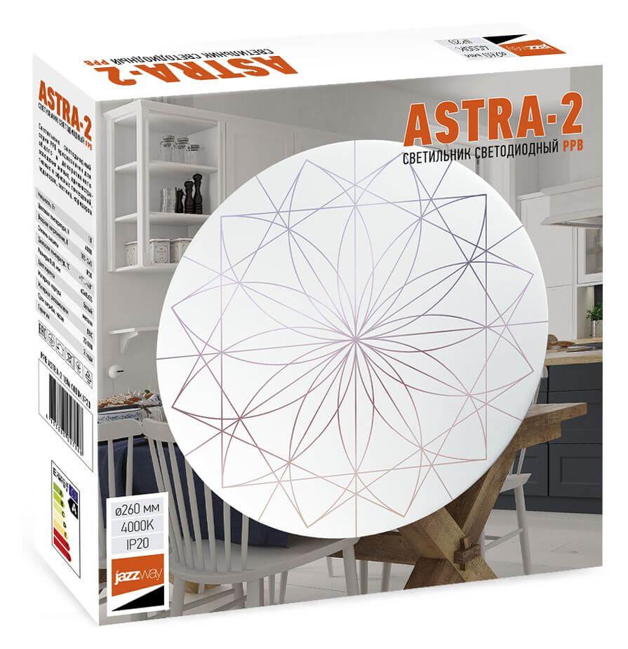 настенно-потолочный светодиодный светильник jazzway ppb astra-2 5027008