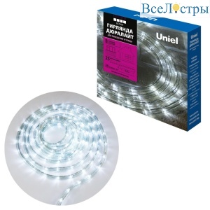 Гирлянда Uniel ULD-D50 25M/С08 IP44 WHITE