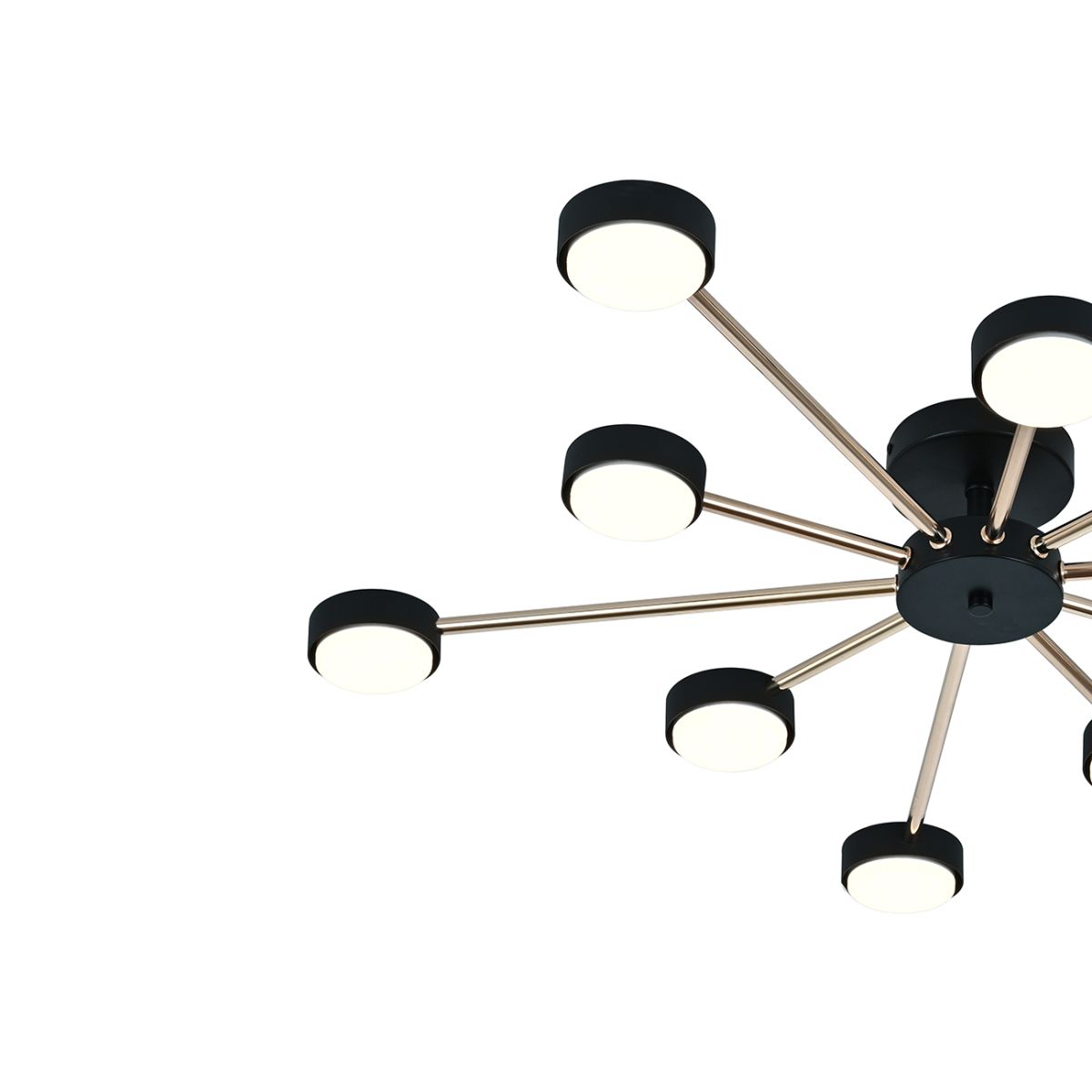 потолочная люстра escada luminix 120008/10r black/gold es0000096