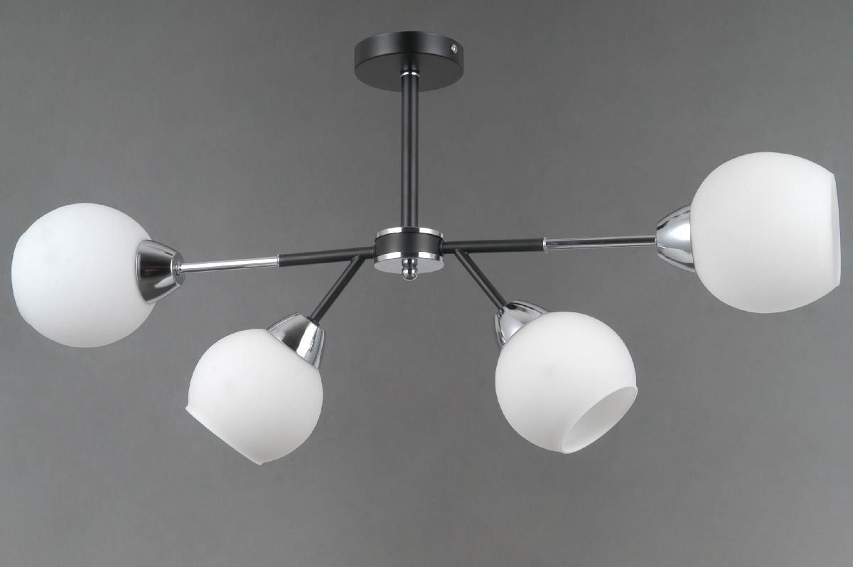 люстра на штанге illumico il0715-4csq-24 bk cr libra
