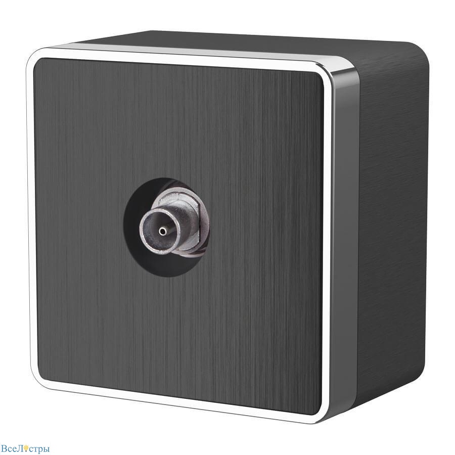 тв-розетка оконечная werkel gallant графит рифленый w5083004 4690389164736