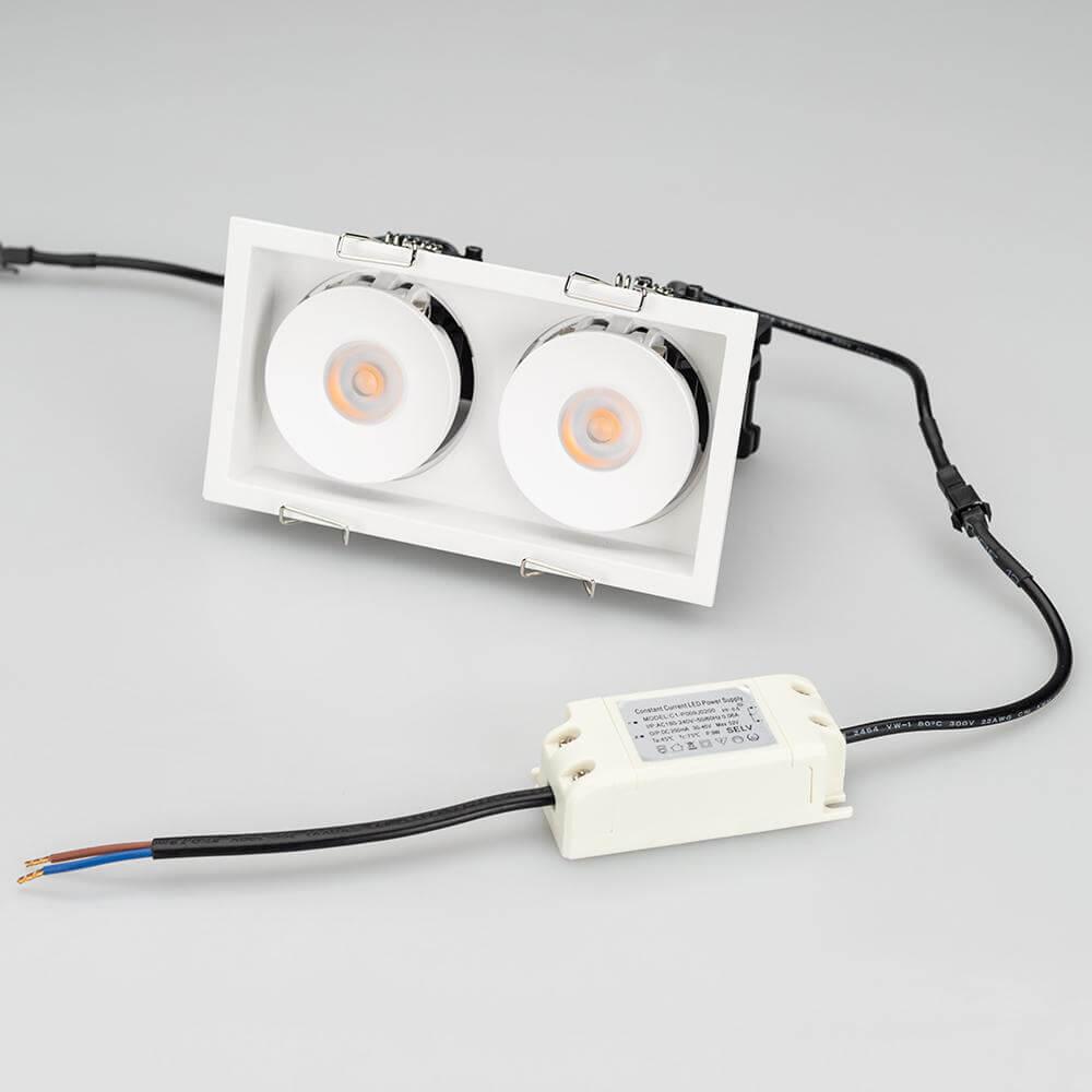 встраиваемый светодиодный светильник arlight cl-simple-s148x80-2x9w day4000 028150