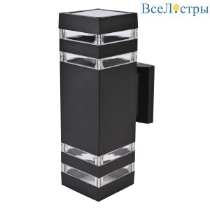Уличный настенный светильник Uniel UUL-S24A 2x60W/E27 IP65 BLACK UL-00012923